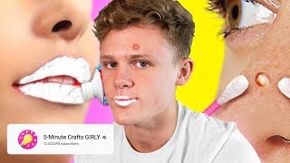 I Tried 5Minute Crafts GIRLY [upl. by Yelrahc]