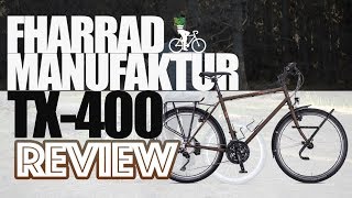 REVIEW  QUE BICICLETA USAMOS EN NUESTRO VIAJE quotFAHRRAD TX400quot [upl. by Belmonte]