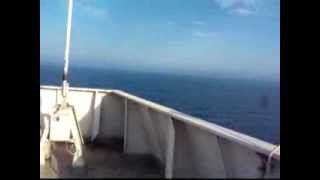 Virtual tour on board of a cargo ferry boat  Crossing the Caspian Sea Turkmenistan to Azerbaijan [upl. by Arraek]