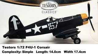 Testors 172 F4U1 Corsair Kit Review [upl. by Thornton]