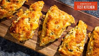 How to Make Cheesy Jalapeño Scones  Julia At Home S4 E7 [upl. by Nnaitak]