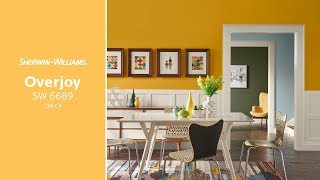 September 2018 Color of the Month Overjoy  SherwinWilliams [upl. by Eugenius]