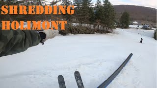 First Time Skiing at HolimontFails Funny moments and Park Clips [upl. by Arahsak]