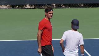 LIVE US Open Tennis 2017 Roger Federer Practice [upl. by Mcevoy809]