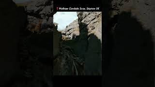 Flying Through Malham Cove Gordale Scar Skipton UK Malham GordaleScar Drone Scenery Hiking [upl. by Myke11]