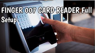 Finger 007 Card Reader full setup Guideline  Access control system Setup [upl. by Rodavlas195]