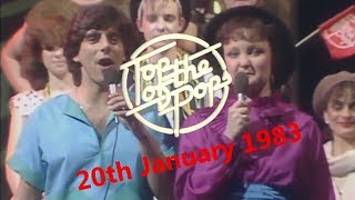 Top of the Pops Chart Rundown  20th January 1983 Gary Davies amp Janice Long [upl. by Maillw]