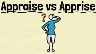 Appraise vs Apprise  English Speaking Practice [upl. by Hillel362]