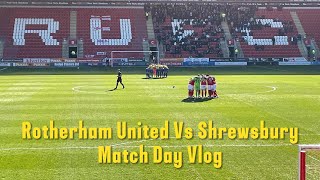 Rotherham United 03 Shrewsbury Town Vlog  202122 [upl. by Narret]