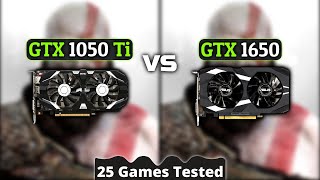 GTX 1650 vs GTX 1050 Ti  Test In 25 Games [upl. by Nhabois]