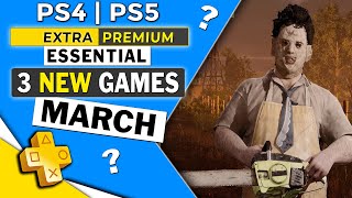 3 NEW PS Plus Essential Extra Premium Games March 2024 [upl. by Chiou779]