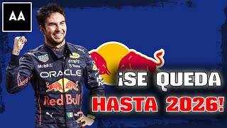 ¡HAY CHECO PARA RATO 🇲🇽😎 Sergio firmó con Red Bull hasta 2026  Andrés Agulla [upl. by Atwekk967]