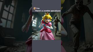 Princess Peach and Sonic Survive the Zombies memes sonic mario [upl. by Naujak484]