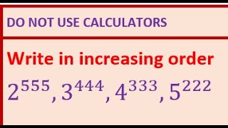 Arrange the Exponents in Increasing Order [upl. by Lleon]