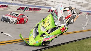 NASCAR Rollover Crashes 4  BeamNG Drive [upl. by Eckhardt]