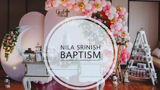 Baby Nila Baptism Full video  Pearlish baby Baptism 😍  Srinish Aravind  Nila Srinish  Pearle [upl. by Andros604]