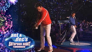 Ant V Dec Fairway Of Fire Challenge  Saturday Night Takeaway [upl. by Alair]