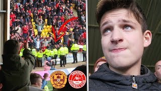 KICKED OFF BETWEEN MOTHERWELL AND ABERDEEN FANS  Motherwell vs Aberdeen [upl. by Nairadal]