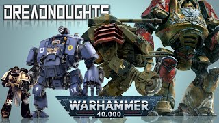 List of all Dreadnoughts of the Imperium in Warhammer 40k [upl. by Ayvid]