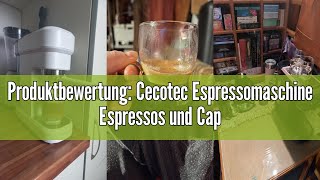 Produktbewertung Cecotec Espressomaschine Espressos und Cappuccino Cafelizzia 790 White Pro 1350W [upl. by Verlee230]