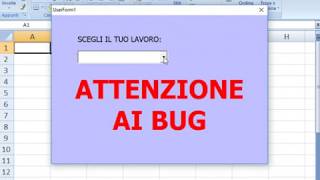 Gli ERRORI di PROGRAMMAZIONE in VBA EXCEL ed esempi di BUG con le ComboBox [upl. by Donavon]