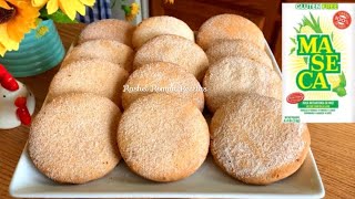 POLVORONES DE HARINA DE MAÍZ 🌽 SE DERRITEN EN LA BOCASIN GLUTEN CON maseca 😋 [upl. by Aniala]