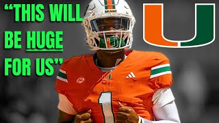 Miami Hurricanes Quietly Made A REALLY SMART Move [upl. by Eidak]