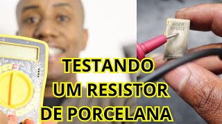 Como testar um resistor de porcelana e saber se está bom Código de cores de resistor de porcelana [upl. by Chen]