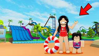 ME subo al TOBOGÁN DE AGUA más EXTREMO de ROBLOX con mi hermanita 💀 paolazgames [upl. by Sutphin]