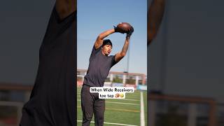 When Wide Receivers toe tap‼️🤣 footballshorts americanfootball nfl [upl. by Schulein]