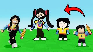 ROBLOX pero lo que DIBUJAS cobra VIDA y PELEA ✏️👊 con mi hermanita  paolazgames [upl. by Strephon]