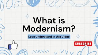 What is Modernism [upl. by Margarette]