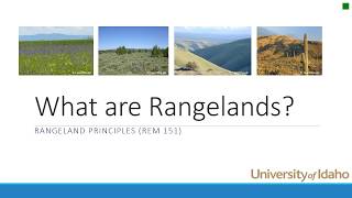 What are Rangelands [upl. by Ettevram]