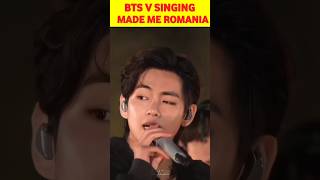 BTS V sing made me Romania song😱💜btsblackpink shorts kpop [upl. by Salokkin455]