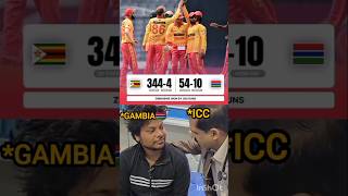 Zimbabwe vs Gambia  highest score in T20🤩 [upl. by Mcquoid640]