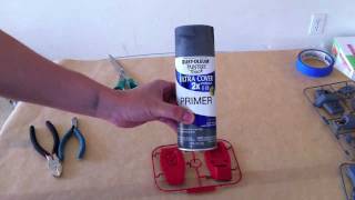 How to build a 148 Gundam PT 2 Rustoleum primer review [upl. by Vanhomrigh]