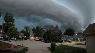 Severe Thunderstorm with Spectacular Shelf Cloud  July 12 2023 [upl. by Jessa]