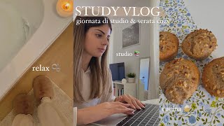 STUDY VLOG giornata di studio amp serata cozy🕯 [upl. by Koo327]