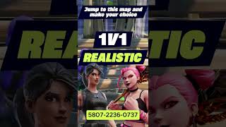 OG Fortnite build loadout on this 1v1 realistics map [upl. by Marpet]