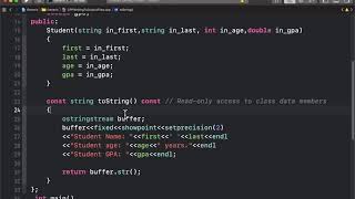 toString Function for C Classes [upl. by Sokil]