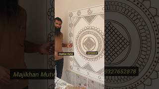 Lippan art DIY on MDF  Lippan art tutorial  Majikhan shortdfeed mudart [upl. by Orman868]