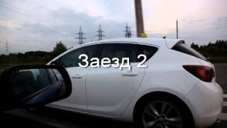 Astra J 16T AT stock vs Mazda 3 5D MTavi [upl. by Jandy239]