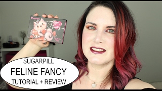 Sugarpill Feline Fancy Tutorial  Review  Swatches  Vegan Beauty phyrra [upl. by Remark]