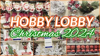 HOBBY LOBBY CHRISTMAS 2024 DECOR ORNAMENTS SHOP WITH ME [upl. by Atem]