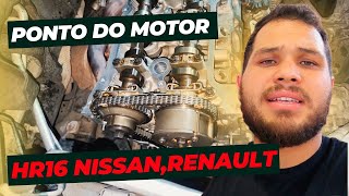 🛑 PONTO de SINCRONISMO do MOTOR 16 16v March Versa Kicks Sandero Captur Logan Oroch Duster HR16 [upl. by Daffi]