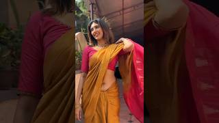 CERENA NAVEL SHOW SAREE 🤤😋cerena cerenaannjohnson bbs4 bbs5 navelbeauty navel ytshortreels [upl. by England868]