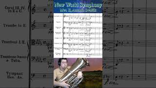 Intro to quotLargoquot from quotNew World Symphonyquot Mvt 2 Antonin Dvorak tuba orchestra brass [upl. by Iznek587]