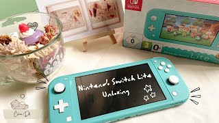 Nintendo Switch Lite Turquoise Unboxing  Stardew Valley💚🎮 [upl. by Lluj]