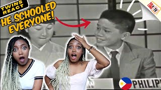 LATINAS REACTION  GENIUS FILIPINO 15 YEARS OLD BOY Explains Prejudice in 1956  SolampLunaTV [upl. by Shaum]