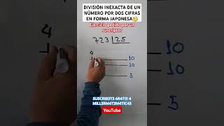 Division de un numero por dos cifras en forma japonesa🚀Ejemplo 5📌Ejercicio pedido🚀 Millermatematicas [upl. by Dajma]